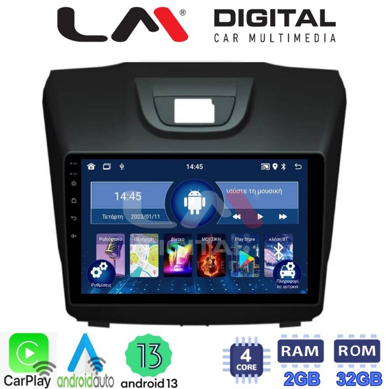 LM Digital - LM ZN4435 GPS Οθόνη OEM Multimedia Αυτοκινήτου για ISUZU DMAX 2012&gt; (CarPlay/AndroidAuto/BT/GPS/WIFI/GPRS)