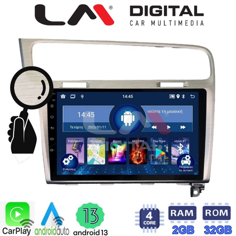 LM Digital - LM ZN4591 GPS Οθόνη OEM Multimedia Αυτοκινήτου για VW GOLF7 (CarPlay/AndroidAuto/BT/GPS/WIFI/GPRS)