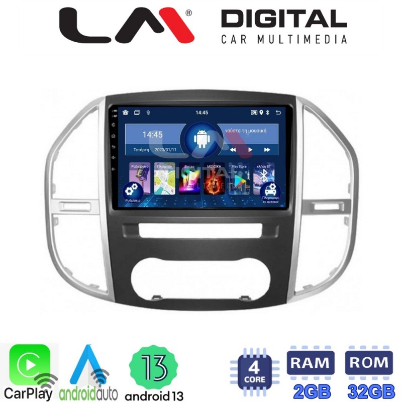 LM Digital - LM ZN4669 GPS Οθόνη OEM Multimedia Αυτοκινήτου για Mercedes Vito 2015 &gt; (CarPlay/AndroidAuto/BT/GPS/WIFI/GPRS)