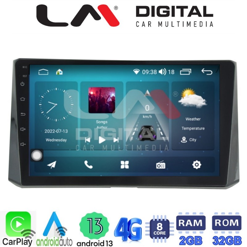 LM Digital - LM ZR8204 GPS Οθόνη OEM Multimedia Αυτοκινήτου για Toyota Corolla 2019&gt; (CarPlay/AndroidAuto/BT/GPS/WIFI/GPRS)