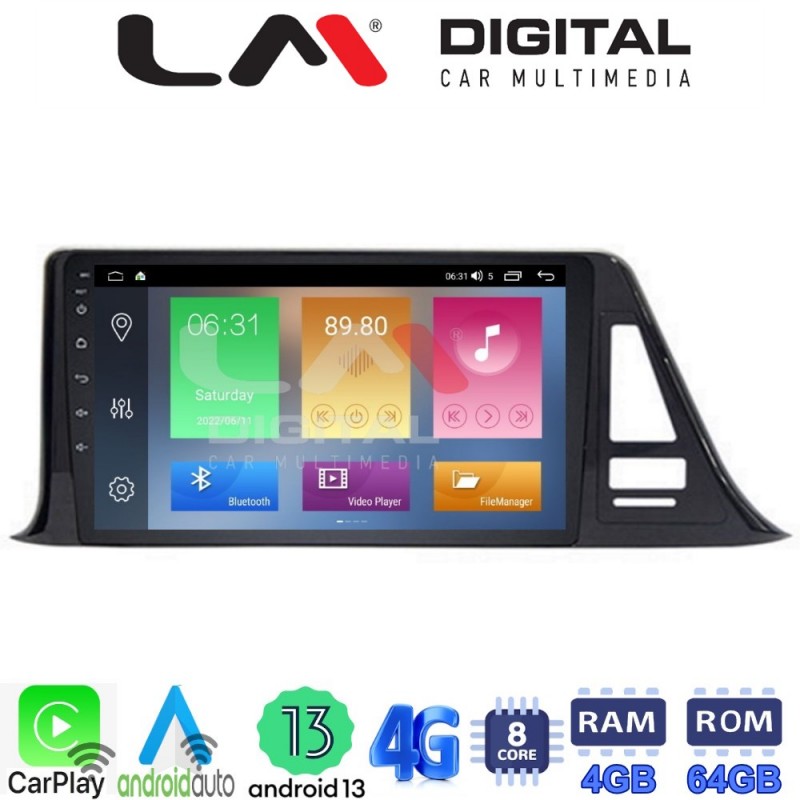 LM Digital - LM ZC8445 GPS Οθόνη OEM Multimedia Αυτοκινήτου για Toyota CH-R 2017 &gt; (CarPlay/AndroidAuto/BT/GPS/WIFI/GPRS)