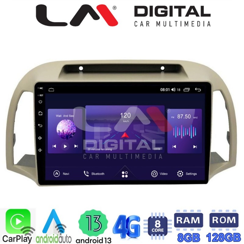 LM Digital - LM ZT8300 GPS Οθόνη OEM Multimedia Αυτοκινήτου για NISSAN MICRA 2002&gt;2007 (CarPlay/AndroidAuto/BT/GPS/WIFI/GPRS)