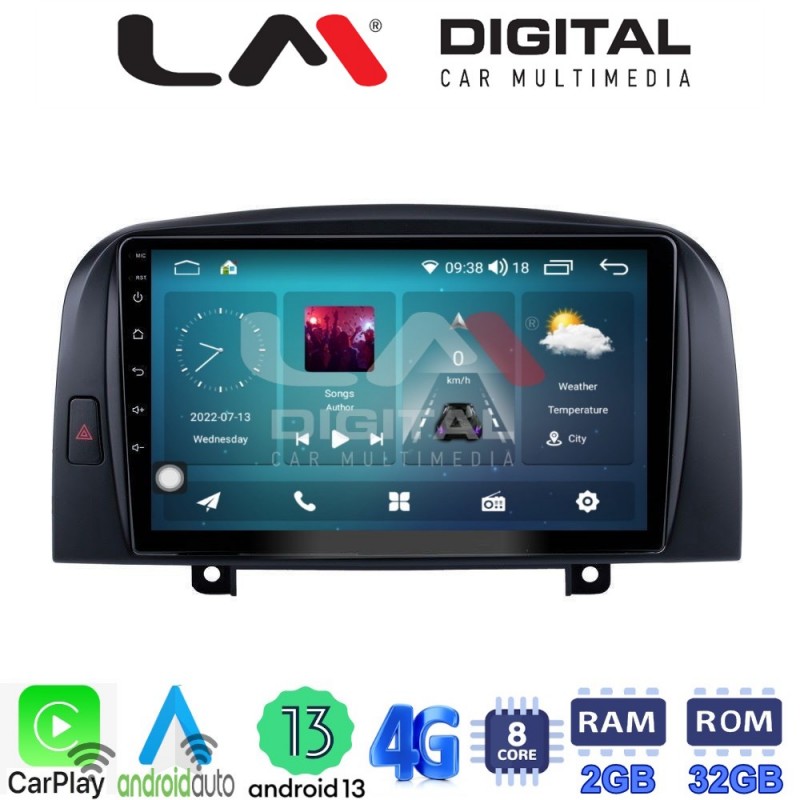 LM Digital - LM ZR8247 GPS Οθόνη OEM Multimedia Αυτοκινήτου για Hyundai Sonata 2006 &gt; 2009 (CarPlay/AndroidAuto/BT/GPS/WIFI/GPRS)