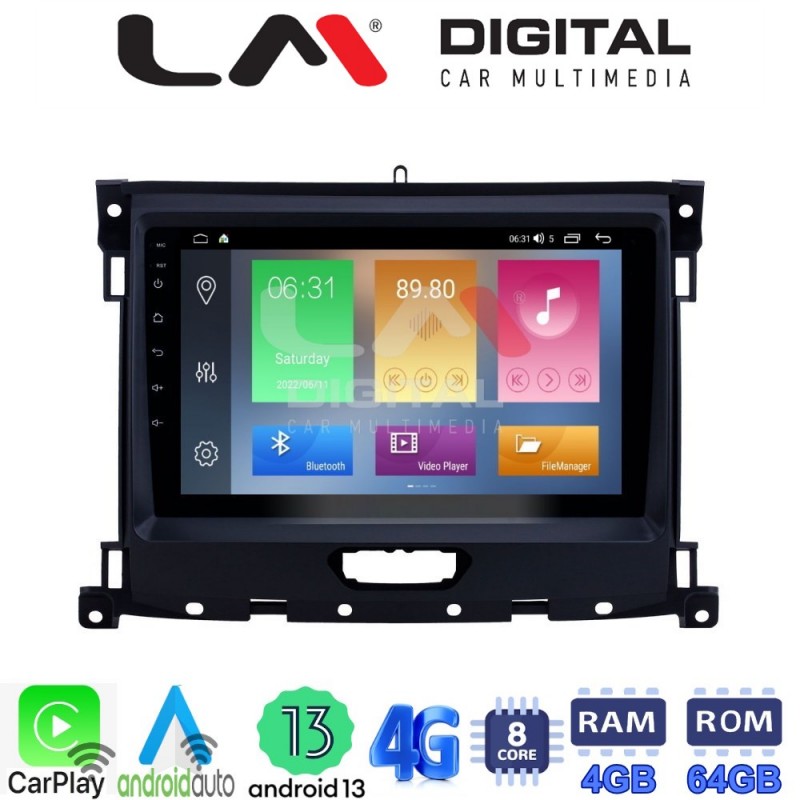 LM Digital - LM ZC8575 GPS Οθόνη OEM Multimedia Αυτοκινήτου για Ford Ranger 2019 &gt; (CarPlay/AndroidAuto/BT/GPS/WIFI/GPRS)