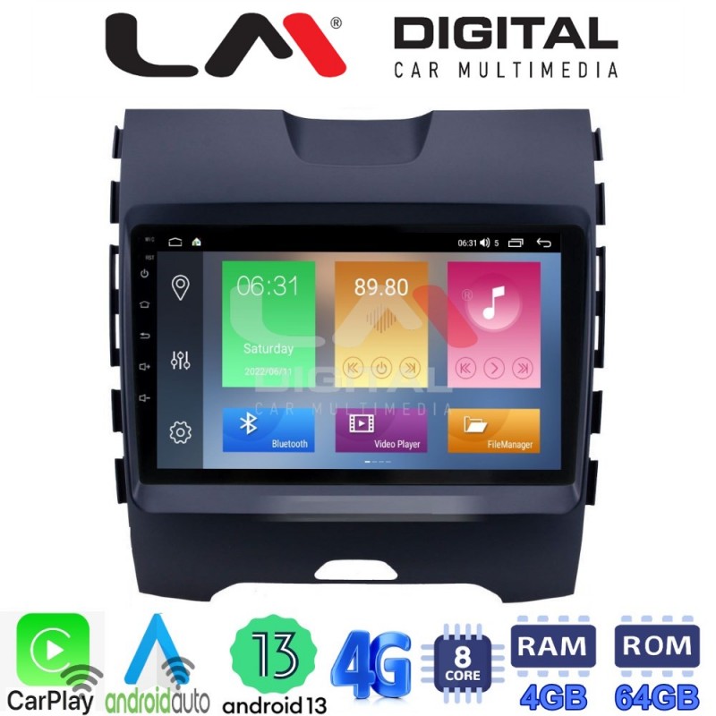 LM Digital - LM ZC8248 GPS Οθόνη OEM Multimedia Αυτοκινήτου για Ford Edge 2016 &gt; (CarPlay/AndroidAuto/BT/GPS/WIFI/GPRS)