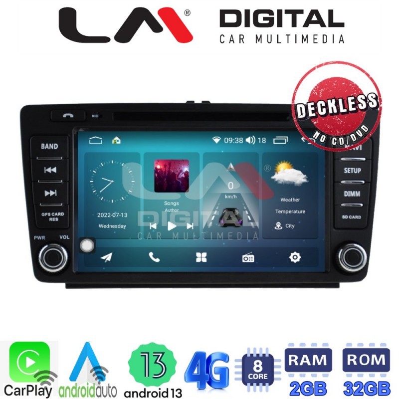 LM Digital - LM R8005 GPS Οθόνη OEM Multimedia Αυτοκινήτου για SKODA OCTAVIA 5 (CarPlay/AndroidAuto/BT/GPS/WIFI/GPRS)