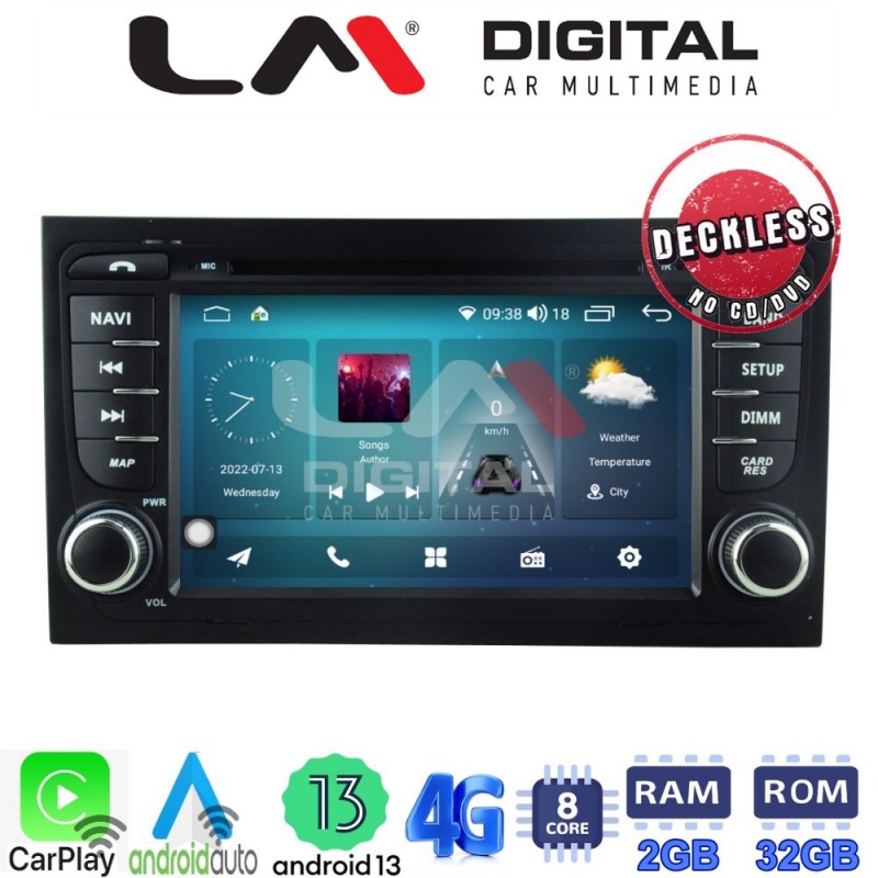 LM Digital - LM R8050 GPS Οθόνη OEM Multimedia Αυτοκινήτου για AUDI A4 8Ε 2001 &gt; 2008  (CarPlay/AndroidAuto/BT/GPS/WIFI/GPRS)