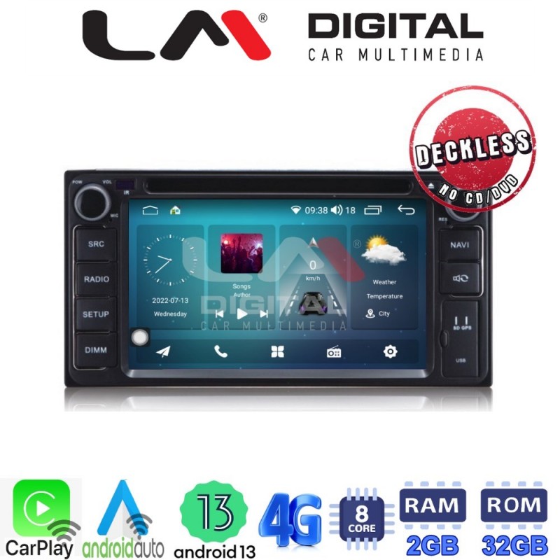 LM Digital - LM R8071 GPS Οθόνη OEM Multimedia Αυτοκινήτου για TOYOTA RAV4, HILUX, YARIS, (CarPlay/AndroidAuto/BT/GPS/WIFI/GPRS)