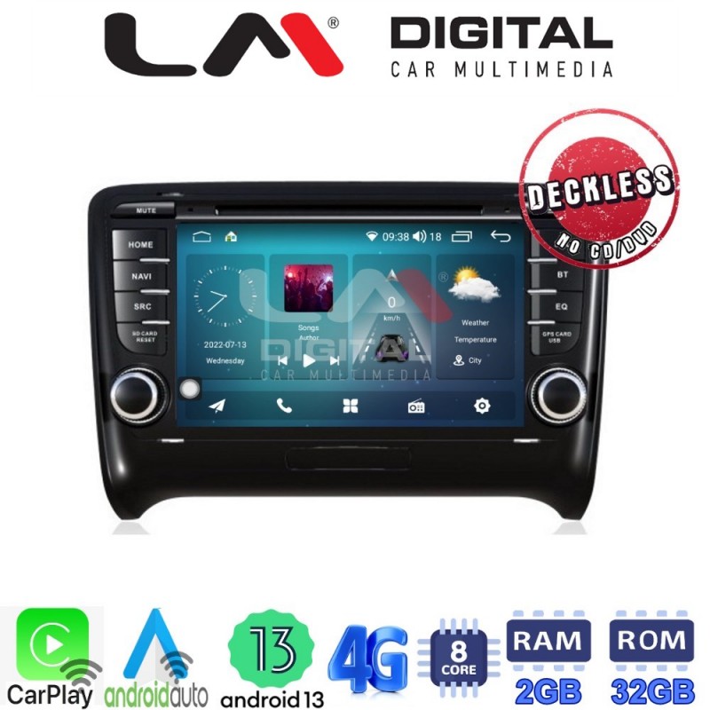 LM Digital - LM R8078 GPS Οθόνη OEM Multimedia Αυτοκινήτου για AUDI TT 2007 &gt; 2014 (CarPlay/AndroidAuto/BT/GPS/WIFI/GPRS)