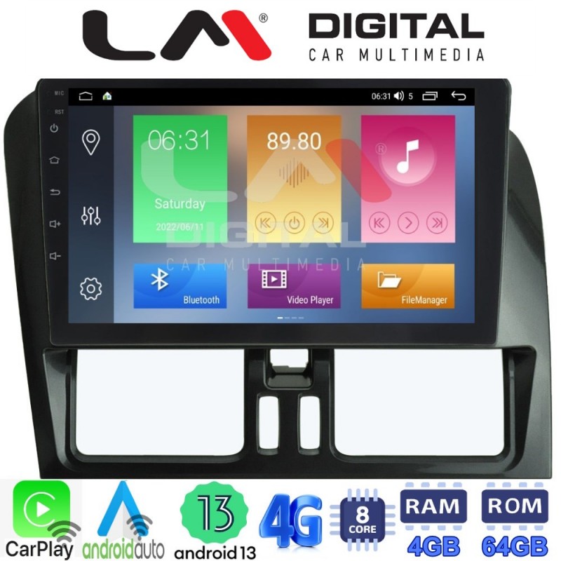 LM Digital - LM ZC8390 GPS Οθόνη OEM Multimedia Αυτοκινήτου για VOLVO XC60 2009-2017 (CarPlay/AndroidAuto/BT/GPS/WIFI/GPRS)