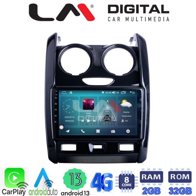 LM Digital - LM ZR8158 GPS Οθόνη OEM Multimedia Αυτοκινήτου για DACIA DUSTER 2013&gt;2019 (CarPlay/AndroidAuto/BT/GPS/WIFI/GPRS)