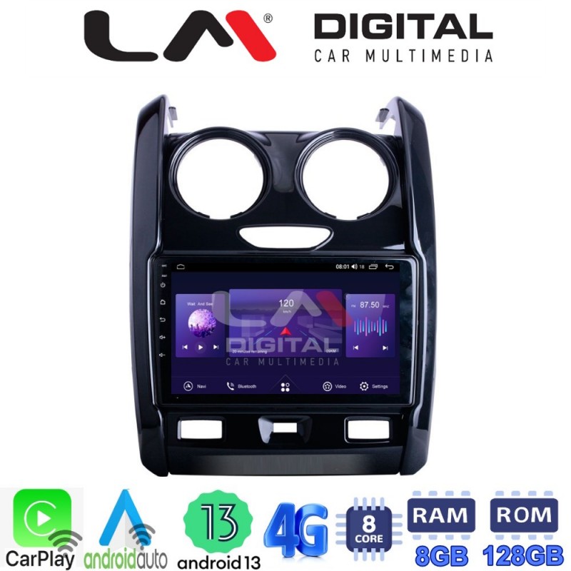 LM Digital - LM ZT8158 GPS Οθόνη OEM Multimedia Αυτοκινήτου για DACIA DUSTER 2013&gt;2019 (CarPlay/AndroidAuto/BT/GPS/WIFI/GPRS)