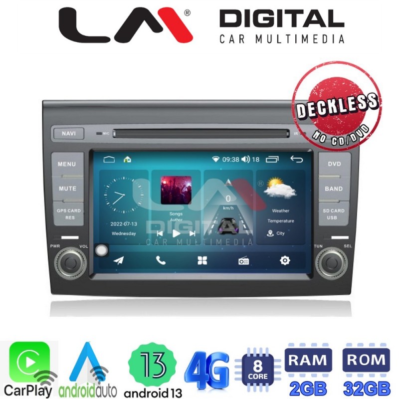 LM Digital - LM R8250 GPS Οθόνη OEM Multimedia Αυτοκινήτου για FIAT Bravo 2008-2011 (CarPlay/AndroidAuto/BT/GPS/WIFI/GPRS)