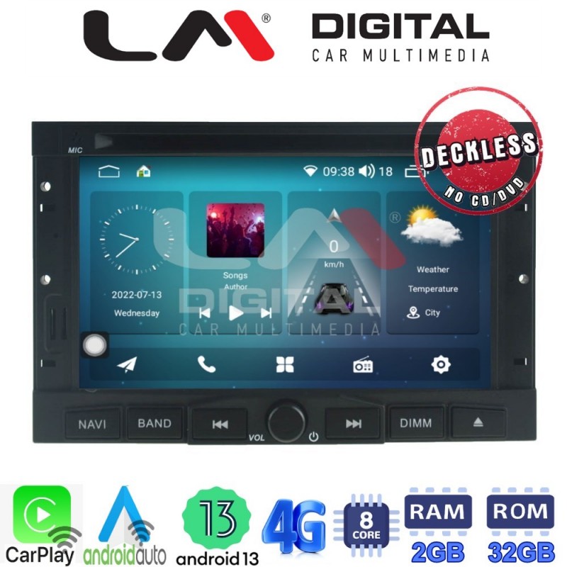 LM Digital - LM R8323 GPS Οθόνη OEM Multimedia Αυτοκινήτου για Berlingo PG3008 PG5008 (CarPlay/AndroidAuto/BT/GPS/WIFI/GPRS)