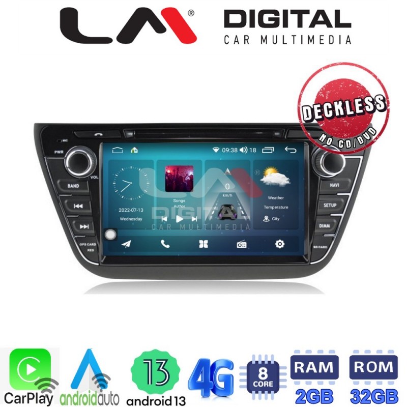 LM Digital - LM R8337 GPS Οθόνη OEM Multimedia Αυτοκινήτου για SX4 S-CROSS  2014&gt; (CarPlay/AndroidAuto/BT/GPS/WIFI/GPRS)