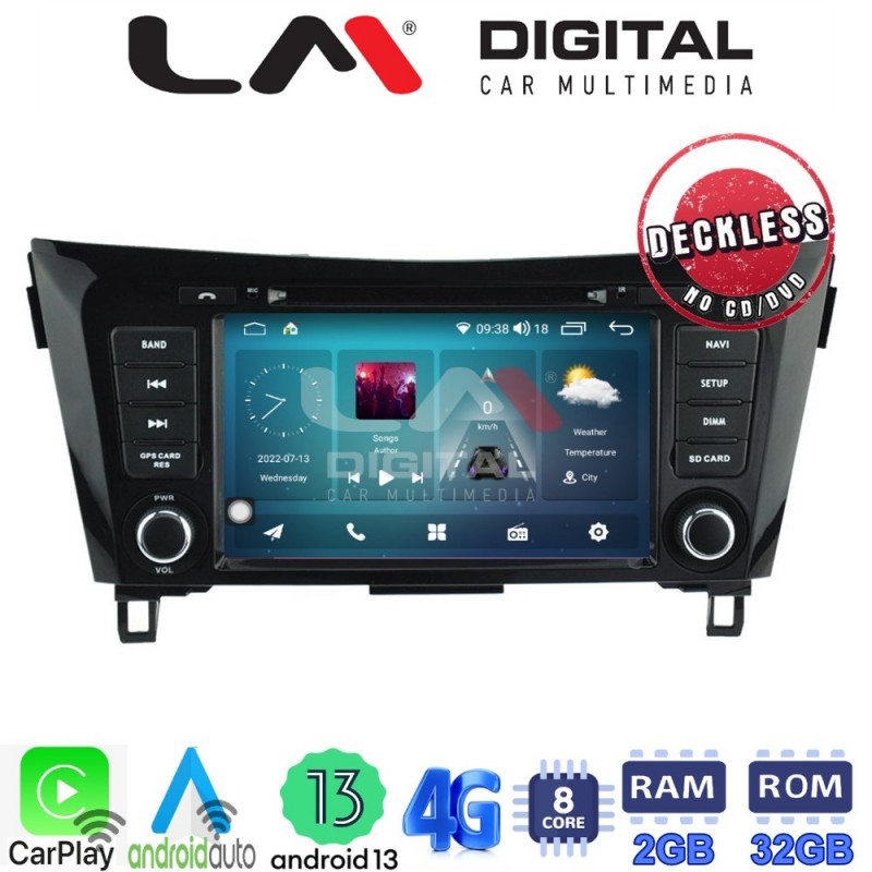 LM Digital - LM R8353 GPS Οθόνη OEM Multimedia Αυτοκινήτου για NISSAN Qashqai - XTRAIL 2014&gt; (CarPlay/AndroidAuto/BT/GPS/WIFI/GPRS)