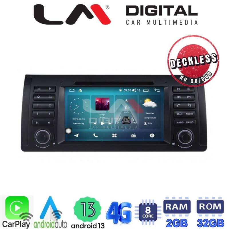 LM Digital - LM R8395 GPS Οθόνη OEM Multimedia Αυτοκινήτου για BMW S5 (E39),S7 (E38) X5 (E53), RangeRover 02&gt;04 (CarPlay/AndroidAuto/BT/GPS/WIFI/GPRS)