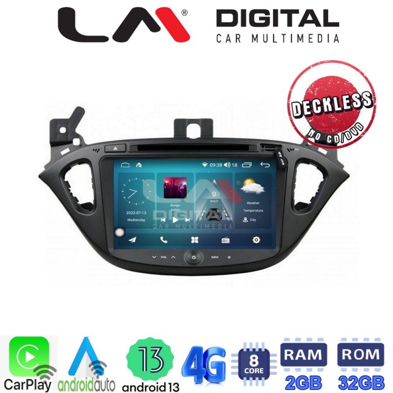 LM Digital - LM R8521 GPS Οθόνη OEM Multimedia Αυτοκινήτου για OPEL COSRA E 2014 &gt; 2019 (CarPlay/AndroidAuto/BT/GPS/WIFI/GPRS)