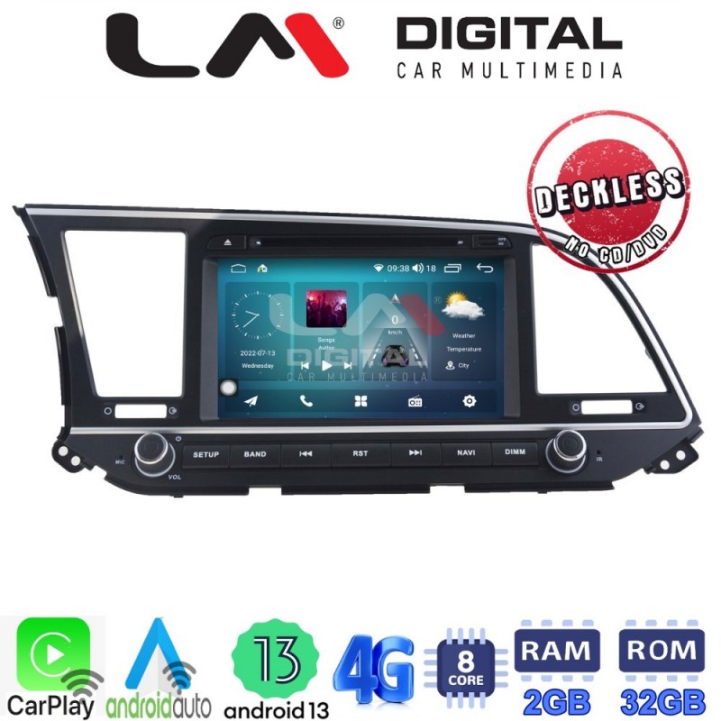 LM Digital - LM R8581 GPS Οθόνη OEM Multimedia Αυτοκινήτου για HYUNDAI ELANTRA 2016 (CarPlay/AndroidAuto/BT/GPS/WIFI/GPRS)