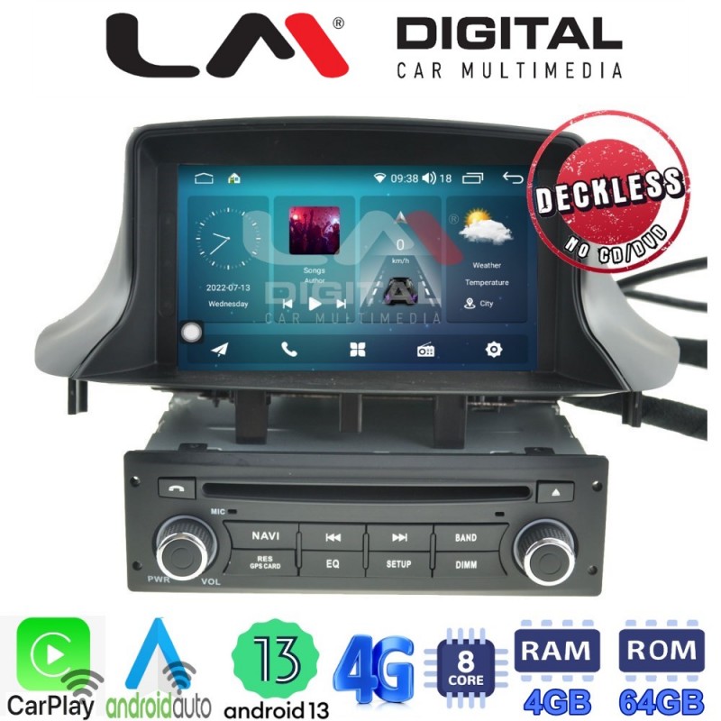 LM Digital - LM C8322 GPS Οθόνη OEM Multimedia Αυτοκινήτου για RENAULT Megane3 2015&gt; (CarPlay/AndroidAuto/BT/GPS/WIFI/GPRS)