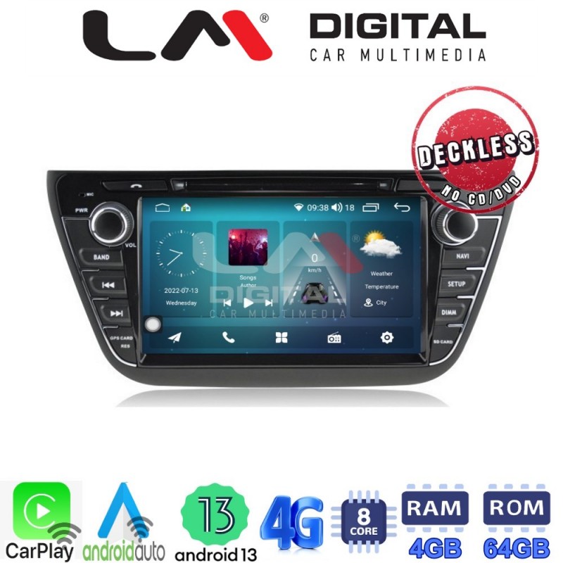 LM Digital - LM C8337 GPS Οθόνη OEM Multimedia Αυτοκινήτου για SX4 S-CROSS  2014&gt; (CarPlay/AndroidAuto/BT/GPS/WIFI/GPRS)