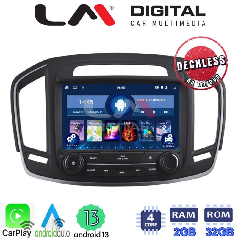 LM Digital - LM N4338 GPS Οθόνη OEM Multimedia Αυτοκινήτου για OPEL INSIGNIA 2014-2016 (CarPlay/AndroidAuto/BT/GPS/WIFI)