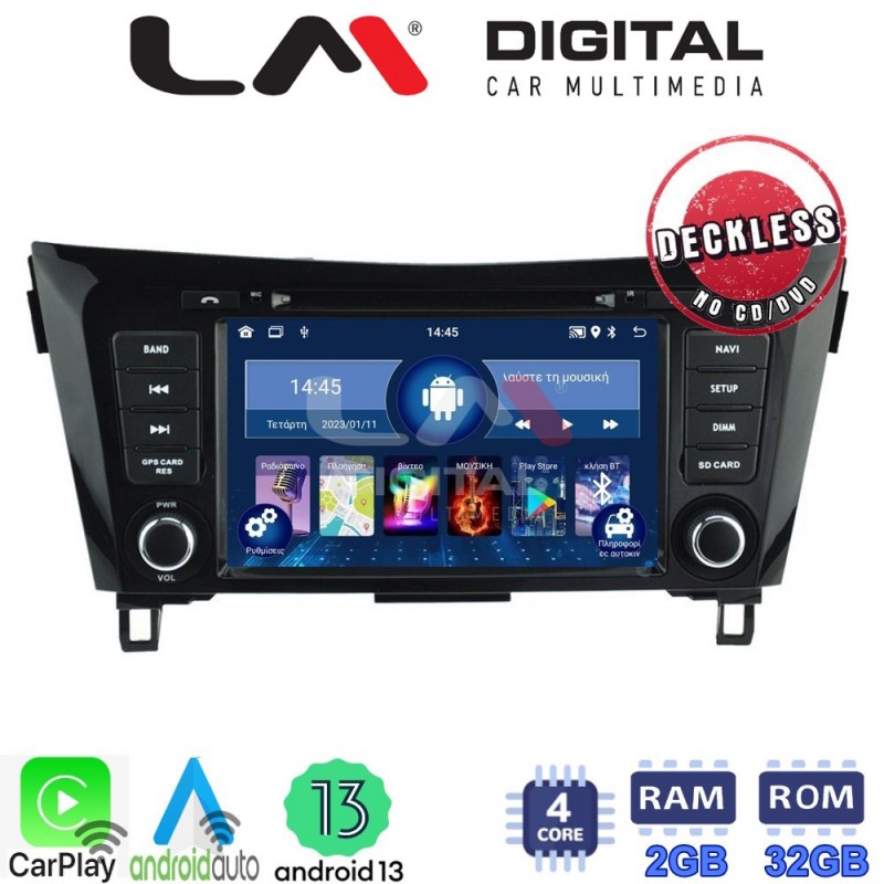 LM Digital - LM N4353 GPS Οθόνη OEM Multimedia Αυτοκινήτου για NISSAN Qashqai - XTRAIL 2014&gt; (CarPlay/AndroidAuto/BT/GPS/WIFI)