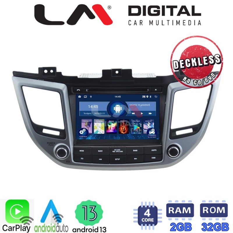 LM Digital - LM N4361 GPS Οθόνη OEM Multimedia Αυτοκινήτου για HYUNDAI Tucson 2015-2016 (CarPlay/AndroidAuto/BT/GPS/WIFI)