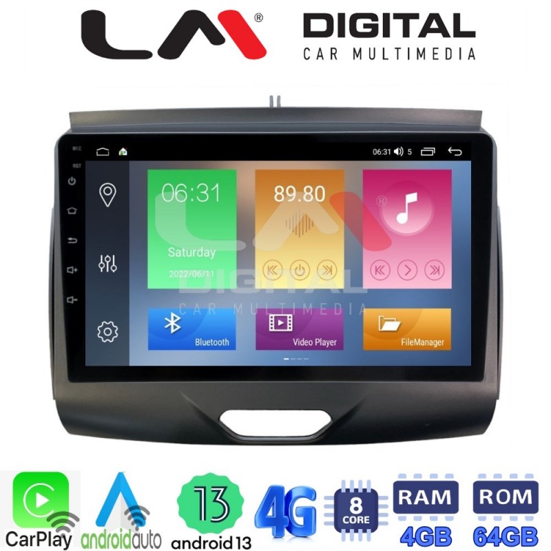 LM Digital - LM ZC8576A GPS Οθόνη OEM Multimedia Αυτοκινήτου για Ford Ranger 2015 &gt; 2020 (CarPlay/AndroidAuto/BT/GPS/WIFI/GPRS)