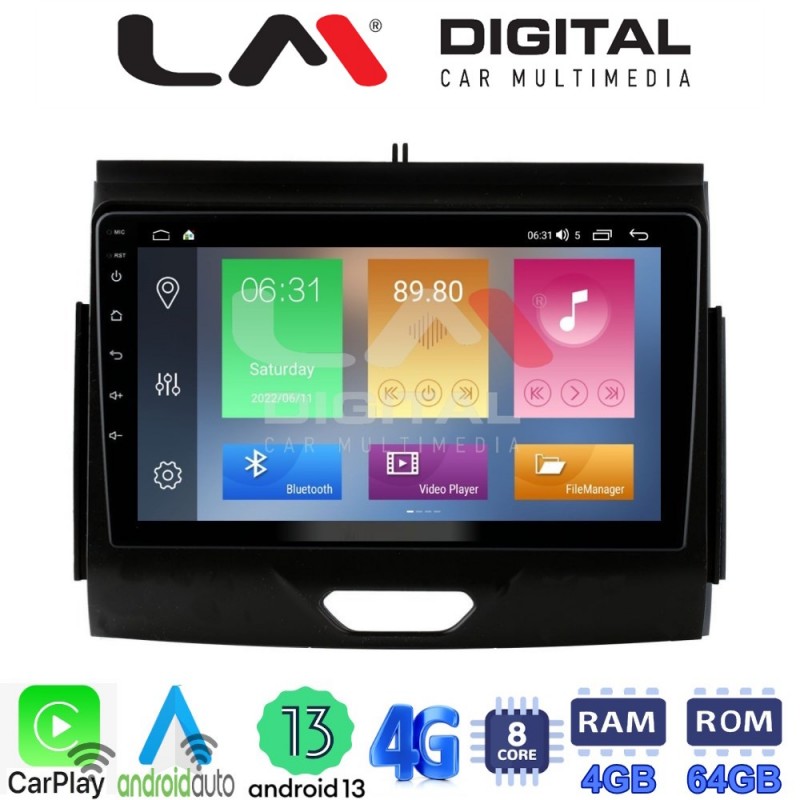 LM Digital - LM ZC8576B GPS Οθόνη OEM Multimedia Αυτοκινήτου για FORD RANGER 2015&gt;2020 (CarPlay/AndroidAuto/BT/GPS/WIFI/GPRS)