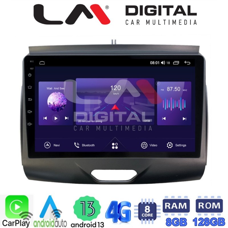 LM Digital - LM ZT8576A GPS Οθόνη OEM Multimedia Αυτοκινήτου για Ford Ranger 2015 &gt; 2020 (CarPlay/AndroidAuto/BT/GPS/WIFI/GPRS)