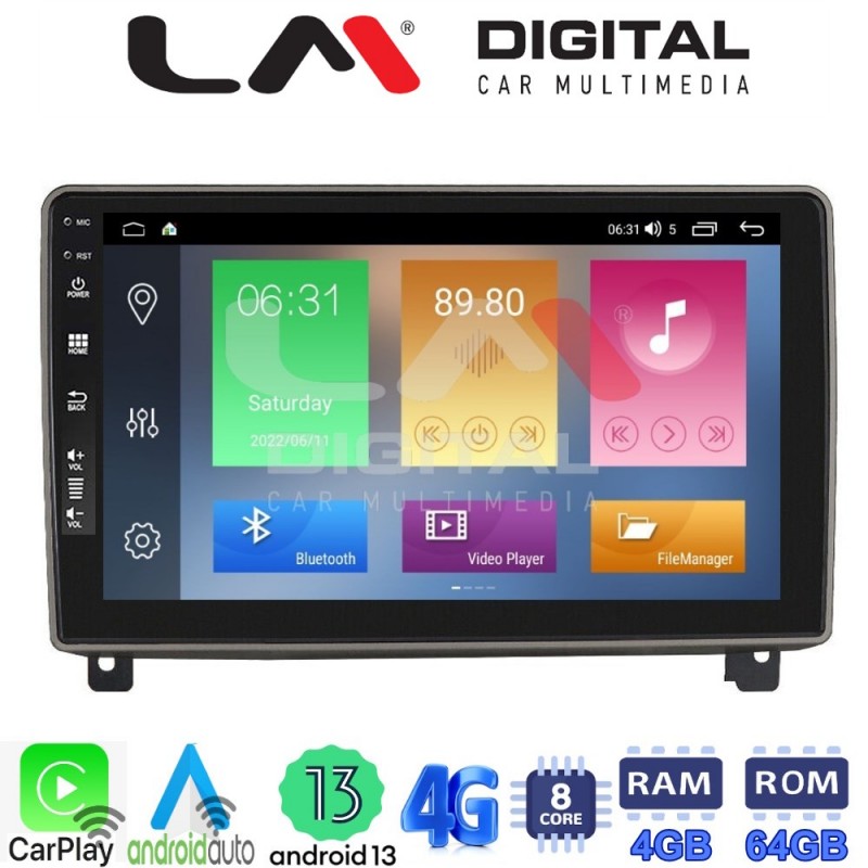 LM Digital - LM ZC8404 GPS Οθόνη OEM Multimedia Αυτοκινήτου για PEUGEOT 407 2004 &gt; 2011 (CarPlay/AndroidAuto/BT/GPS/WIFI/GPRS)