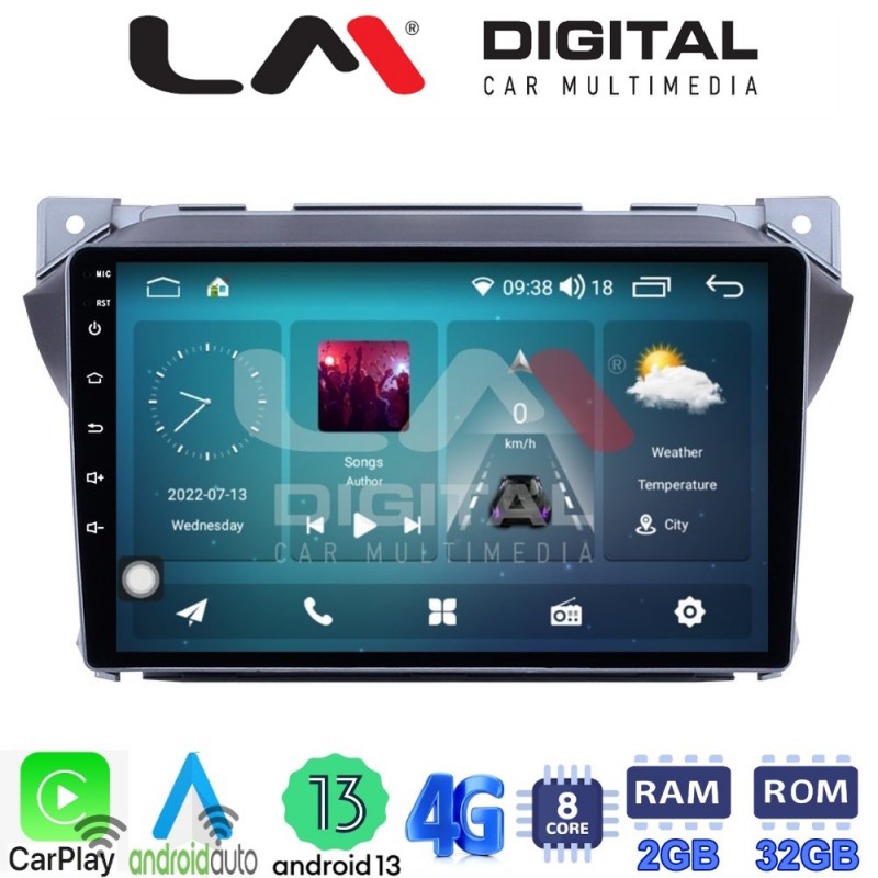 LM Digital - LM ZR8449 GPS Οθόνη OEM Multimedia Αυτοκινήτου για Suzuki Alto 2009&gt;2016 (CarPlay/AndroidAuto/BT/GPS/WIFI/GPRS)