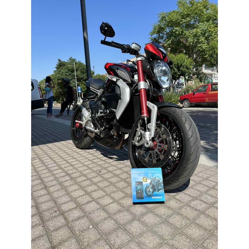 MV Agusta Brutale Τοποθέτηση συναγερμού Pandora Moto Evo