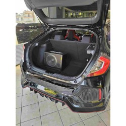 Honda Civic Type R τοποθετηση Subwoofer της ETON