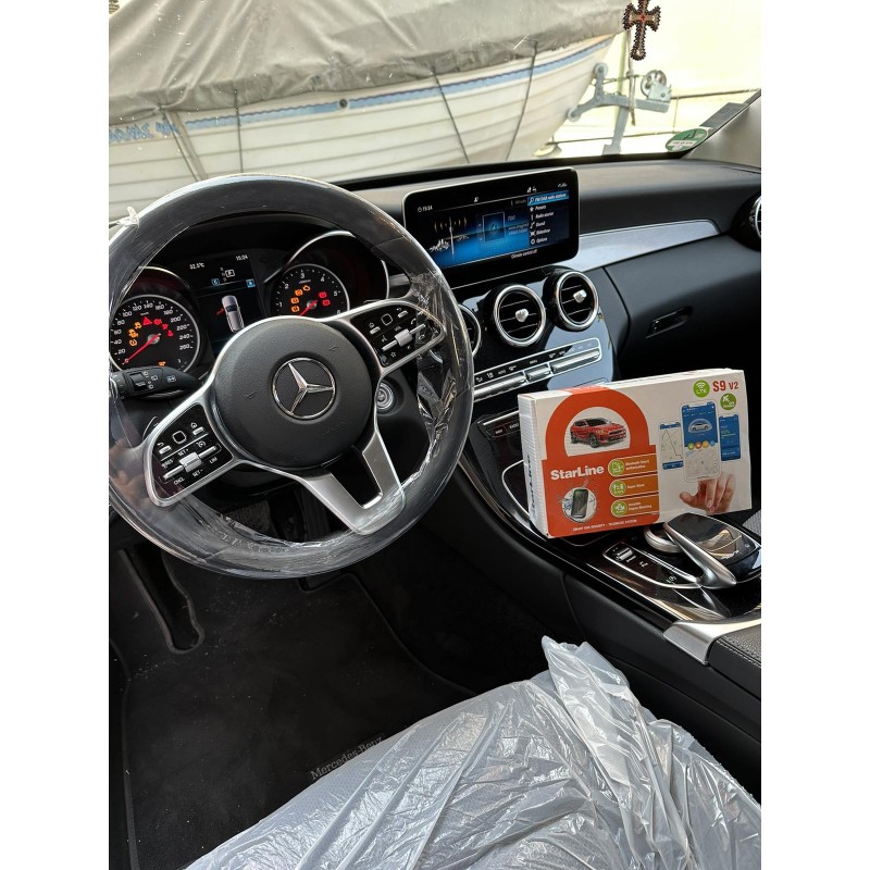 Mercedes Benz C Class Τοποθέτηση συστήματος ασφαλείας StarLine S9 V2 LTE